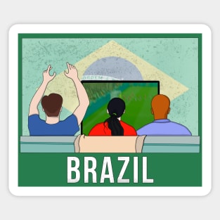 Brazil Fans Sticker